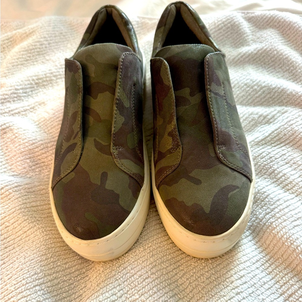 Shiny camo sneakers